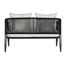 Sofa DKD Home Decor Negro Blanco 66 x 72 x 123 cm Set de 4 Sofa DKD Home Decor Negro Blanco 66 x 72 x 123 cm Set de 4