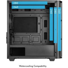 Chieftec AZ-01B-OP Mini Torre PC Negro micro ATX / Mini-ITX / uATX con 1 USB 3.2 y 1 USB-C Vita Serie