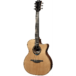 LAG Guitarra Acústica Auditorium Cutaway A/E Blue Wave 2 Lag