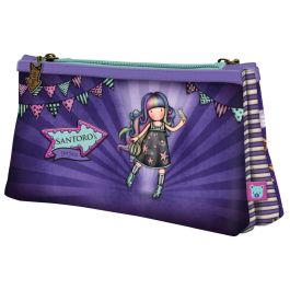 Portatodo Doble Gorjuss Up and away Morado (21.5 x 11,5 x 5 cm)