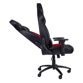 Thermaltake GGC-VCO-BRLWDS-01 Silla Gaming Butaca Acolchada, 150 kg Capacidad, Altura Asiento Ajustable - Negro y Rojo
