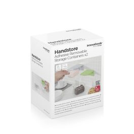 Recipientes de Cocina Adhesivos Extraíbles Handstore InnovaGoods Pack de 2 uds Recipientes de Cocina Adhesivos Extraíbles Handstore InnovaGoods Pack de 2 uds