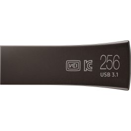 Samsung MUF-256BE4/APC Pendrive USB 3.1 Gen 1 256GB BAR Plus Titan Gray, 400 MB/s Lectura, Cuerpo Metálico, Duradero