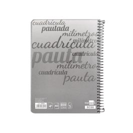 Cuaderno Espiral Liderpapel Cuarto Pautaguia Tapa Blanda 40H 75 gr Cuadro Pautado 2,5 mmcon Margen Colores Surtidos 10 unidades