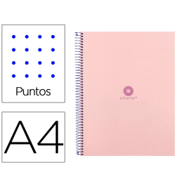 Antartik Cuaderno Espiral A4 Micro Dots Tapa Forrada 80 Hojas 90gr Rayado Puntos Rosa Precio: 5.50000055. SKU: B19YMVRVVL