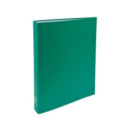 Carpeta De 2 Anillas 30 mm Redondas Exacompta Din A4 Carton Forrado Verde Oscuro