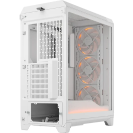 Fractal Design Meshify 3 Ambience Pro RGB White TG Clear Tint - Caja Torre ATX, Blanco, Vidrio Templado, Refrigeración Avanzada, FD-C-MES3A-05