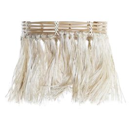 DKD Home Decor Pantalla Colonial de Ratán Natural, Marrón y Blanco, para Decoración del Hogar - Ancho 30 x Largo 30 x Alto 38 cm Precio: 23.13762. SKU: S3031544