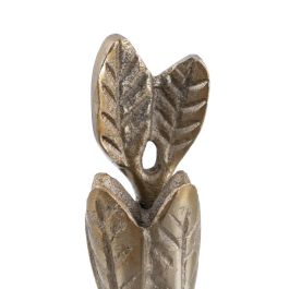 Portavelas Oro Aluminio Decoración 14 X 14 X 24 cm