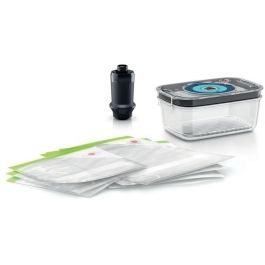 Bosch Set de Vacío para Alimentos con Bomba 500 mbar, 1 Caja con Bandeja (1.0L) y 6 Bolsas de Congelador Zip/Corredera (3x 1.2L, 3x 3.8L) Precio: 75.49999974. SKU: B1HFN8QJR6
