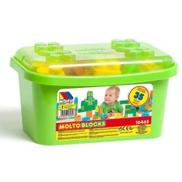 Molto 12470 Cubeta de Bloques de Construcción 35 Piezas de Plástico para Niños +1 Año