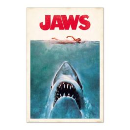 ERIK Póster Jaws Tiburón, Impreso en Papel Brillo de Alta Calidad, 91,5x61cm Precio: 7.49999987. SKU: B1KAX25BZB