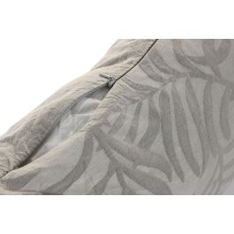 DKD Home Decor Cojín Boho Algodón Poliéster Jaquard Gris 40x70 cm (2 Unidades) con Cremallera 650g