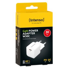 Intenso Cargador Pared GaN W30C USB-C 30W Modelo 7803022 - Blanco