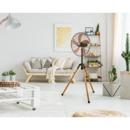 Domo DO8140 Ventilador de pedestal, 3 velocidades con parada