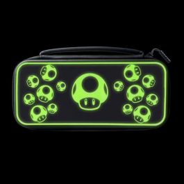 PDP PDP0708056070076 Estuche de Transporte 1 UP Glow In The Dark para Nintendo Switch Negro