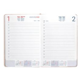 Agenda Encuadernada Liderpapel Saria A5 2025 Dia Pagina Color Gris Papel 70 gr