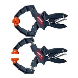 Piher Pinza presión extensible 16cm 52204 - Brazos de acero, mordazas de PE sin aceite, no deja huella
