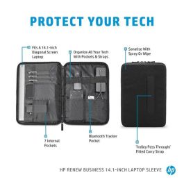 HP Funda para Portátil Renew Business 14.1 pulgadas, Materiales Ecológicos, Protección y Organización
