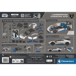 Clementoni Lamborghini Huracan STO para construir - Ruedas orientables - Manual ilustrado y aplicación 3D - CLE8005125528356