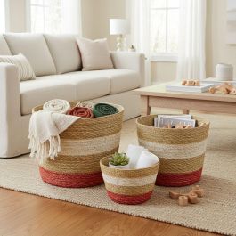 Inde Cesta Cónica Seagrass 26 cm Privilege Almacenamiento