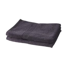 Today TOD3574641230975 Essential - Juego de 2 toallas de mano 50x90 cm 100% Algodón Antracita