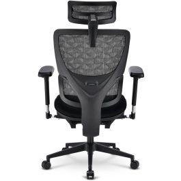 Sharkoon C40 Silla de Oficina Negra con Asiento Acolchado y Respaldo de Malla Ajustable