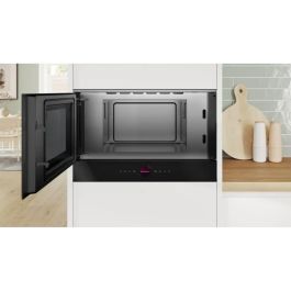 Microondas monointegrable - BOSCH SER8 - BFL7221B1 Negro - Volumen del horno: 21l - 1 modo de cocción - Al 382 x L 594 x P 318 mm