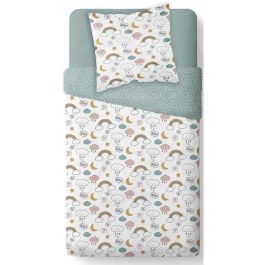 Today 1.15 Juego de Cama Infantil Kids First - Funda Nórdica 140x200cm + Almohada 63x63cm - Poliéster Fácil Mantenimiento - Blanco Estampado