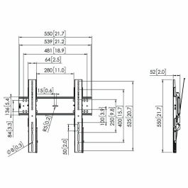 Soporte TV Vogel's 7364100 65" 43" 75 Kg Soporte TV Vogel's 7364100 65" 43" 75 Kg