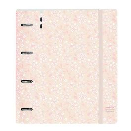 Carpeta Con Recambio Safta Din A4 Cuadro 5 mm Polipropileno Foam 4 Anillas 35 mm Estampados Floral Rosa Carpeta Con Recambio Safta Din A4 Cuadro 5 mm Polipropileno Foam 4 Anillas 35 mm Estampados Floral Rosa