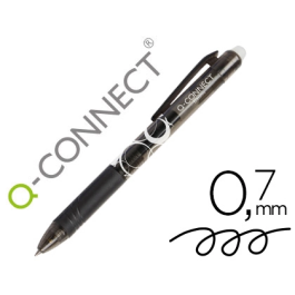 Q-connect Bolígrafo Retractil Borrable Tinta Gel Trazo 0,7 mm Negro Precio: 12.50000059. SKU: B1C93YA58A