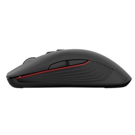 GENESIS Zircon 330 Ratón Gaming Óptico Inalámbrico RF 2.4 GHz, 3600 DPI, 7 Botones, Ergonómico Mano Derecha, Negro/Rojo
