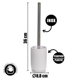 Set Baño Blanco Berilo 4 Piezas - Vaso, Espejo, Escobillero, Jabonera (6 Unidades) Set Baño Blanco Berilo 4 Piezas - Vaso, Espejo, Escobillero, Jabonera (6 Unidades)