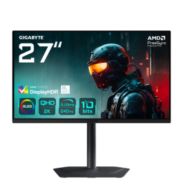 Gigabyte MO27Q2 Monitor Gaming OLED 27" QHD 2560x1440 240Hz 0.03ms HDR True Black 400 HDMI 2.1 DisplayPort 1.4 - 20VM0-MO27Q2BA-1EKR