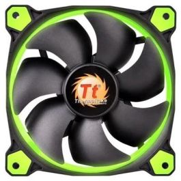 Thermaltake Riing 12 Ventilador de Carcasa 120mm LED Verde - 1000-1500 RPM, 40.6 CFM, Silencioso 18.7-24.6 dB