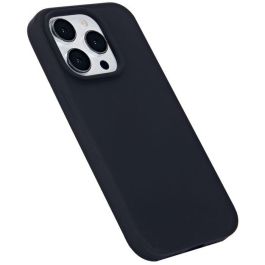 eSTUFF INFINITE RIGA Funda silicona para iPhone 15 Pro Negra - 93% material reciclado - Antigolpes y Anti-arañazos