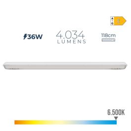 Edm Regleta LED IP65 36W 4034LM 6500K Luz Fría 8.6x118x6.6cm Precio: 32.49999984. SKU: S7900027