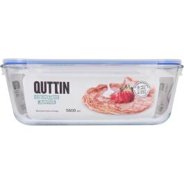 Quttin Fiambrera Extra Rectangular 36 x 25.8 x 11.9 cm sin Valvula 5.6L (4 Unidades)