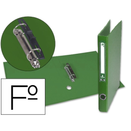 Liderpapel Carpeta de 2 Anillas 25mm Mixtas Folio Forrado Papercoat con Ollao y Tarjetero Color Verde Precio: 4.9904272. SKU: B1EMKREG2G