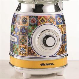 Ariete 583 POSITANO Batidora de Vaso con Vaso de Vidrio y 4 Cuchillas de Acero Inoxidable, 4 Velocidades, Diseño Vintage