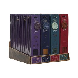 DKD Home Decor Incienso Varilla Indio con Gemas Surtido, 48 Varillas, Aromas Lavanda/Jazmín/Rosa/Sándalo DKD Home Decor Incienso Varilla Indio con Gemas Surtido, 48 Varillas, Aromas Lavanda/Jazmín/Rosa/Sándalo