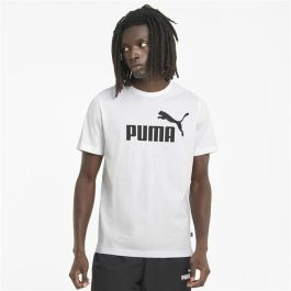 Camiseta de Manga Corta Hombre Puma ESS LOGO TEE 586666 02 Blanco S