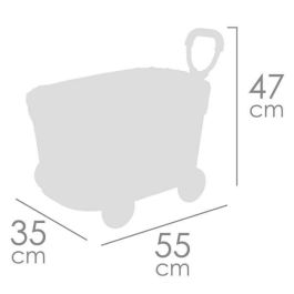 Decuevas Guarda juguetes con ruedas