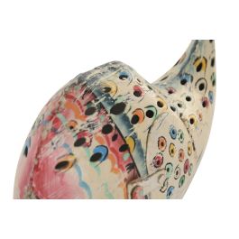 DKD Home Decor Metal fishes 1c24 Decoración Mediterráneo Blanco Multicolor Hierro 8 x 32 x 29 cm (2 Unidades)