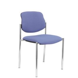 Silla Piqueras Y Crespo Villalgordo Confidente Chasis Cromo Asiento Y Respaldo Tapizados Bali Azul Claro Precio: 160.49999988. SKU: S5703294