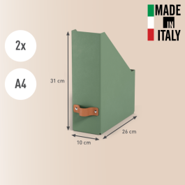 Leitz Revisteros de Cartón A4 Color Verde PACK 2 Referencia 24710050
