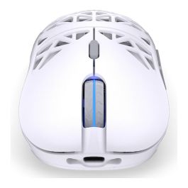 Endorfy LIV Plus Wireless Onyx White - Ratón Gaming Ambidiestro Óptico Inalámbrico Bluetooth 26000 DPI 6 Botones Programables RGB Blanco