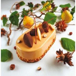 Baumalu BAU3216384513181 Molde Ovalado con Bisagras Antiadherente Antracita Acero al Carbono 0,8 mm 31x12x8 cm