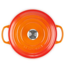 Le Creuset Bräter Redondo de Hierro Fundido 22cm, Color Volcánico